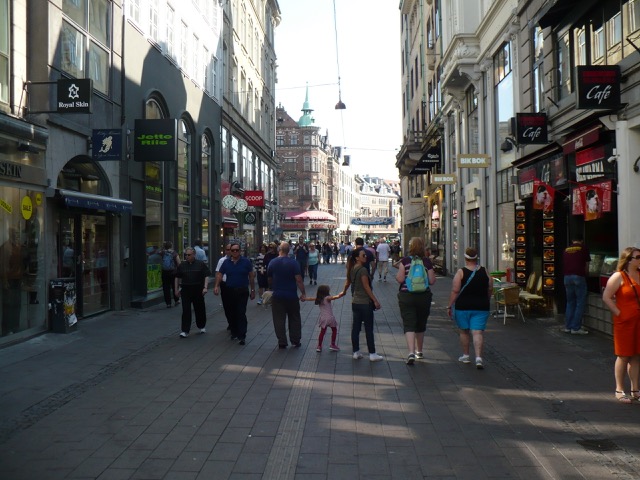 walking up the Strøget