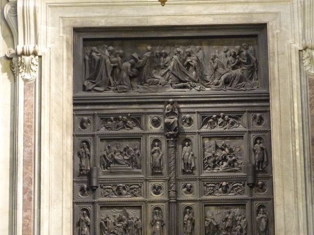 carved door