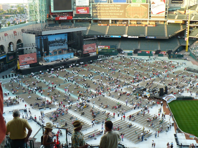 Minute Maid Park, before the start of the  concert