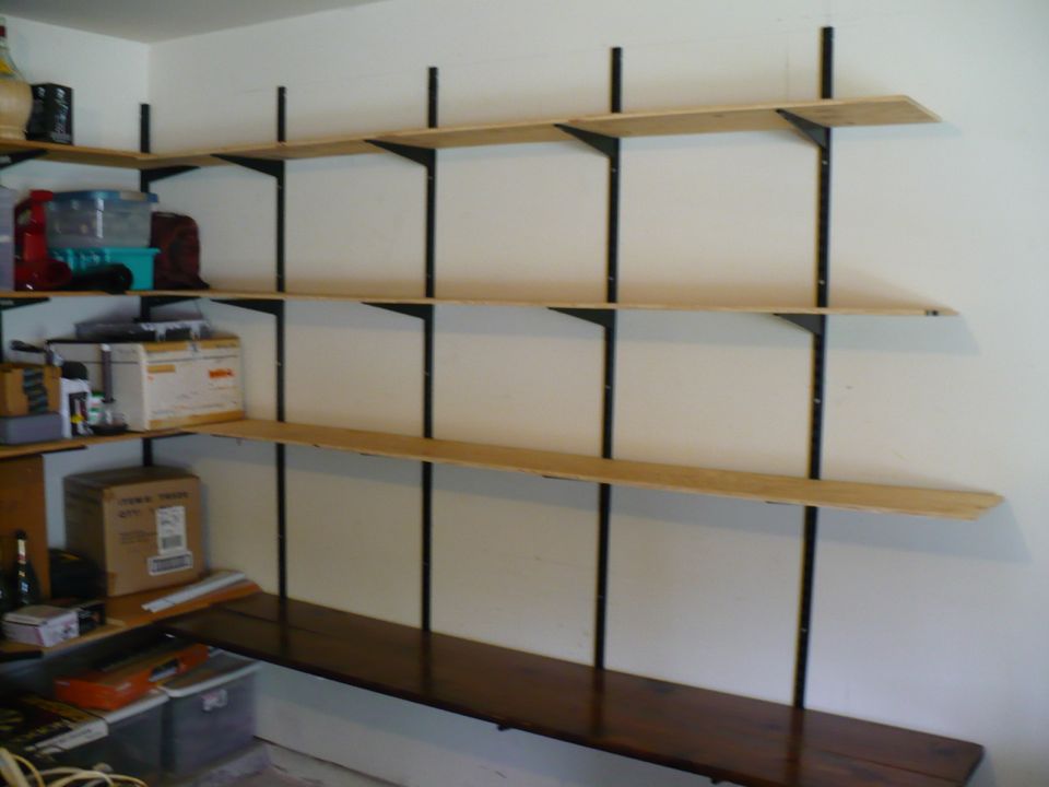 new garage shelves