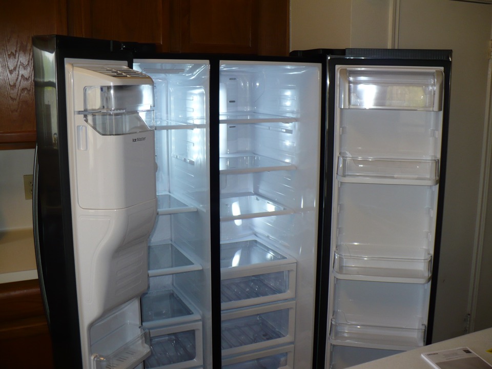 interior of the new fridge