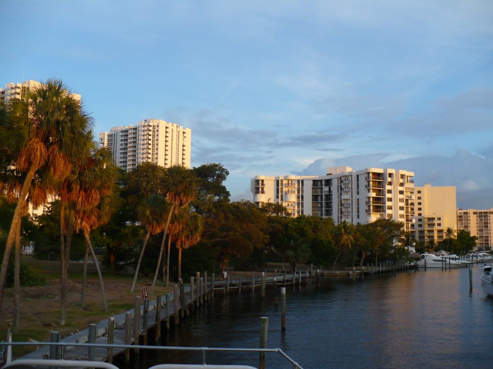 canal at sunset