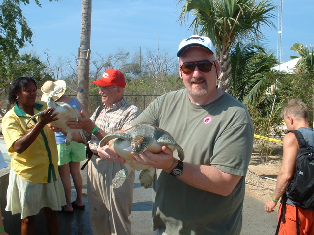 Mark with sea turtle