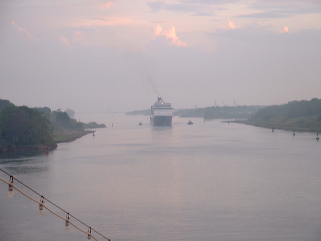 looking back toward limon bay