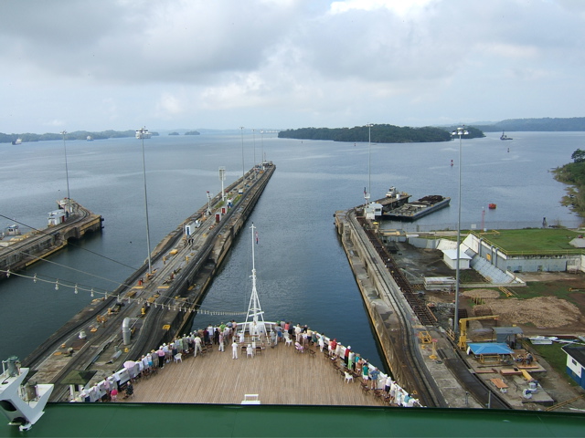 entering Gatun Lake