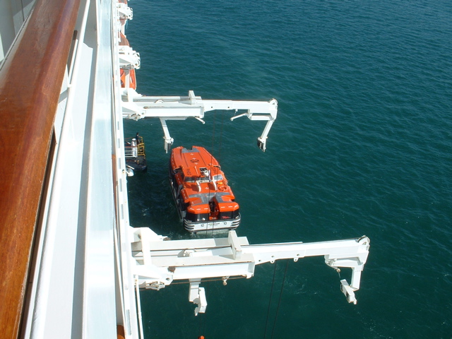 ship's tender, as seen from our veranda