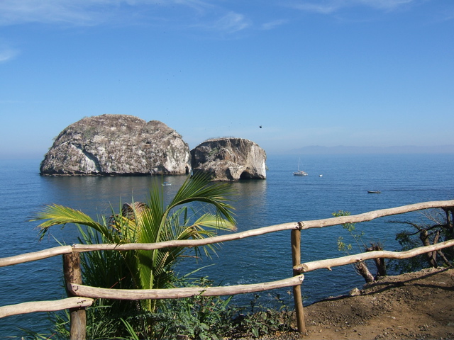 large rocks offshore