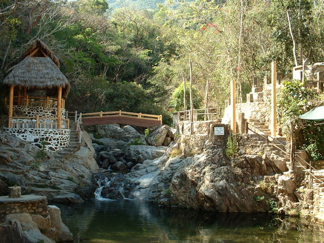 pond and bridge